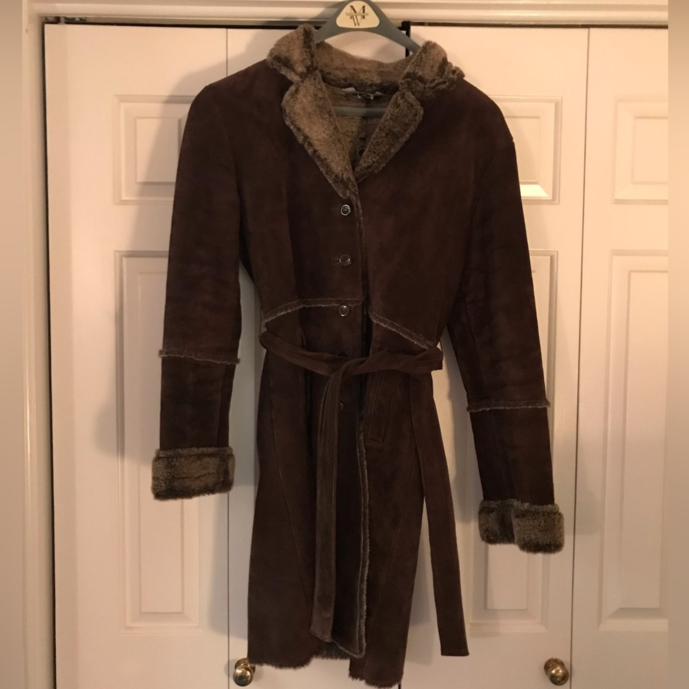 Express Women’s Leather Coat Brown
